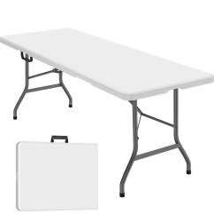 6ft White Folding Table